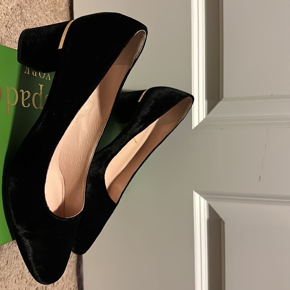 Kate Spade Velour Heels - Picture 2 of 4